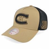 Mitchell&Ness - NHL Beige trucker Keps - Hatstore Exclusive x Montreal Canadiens Archaeo Tan/Black Trucker @ Hatstore