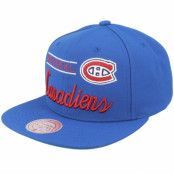 Mitchell&Ness - NHL Blå snapback Keps - Montreal Canadiens Retro Lock Up Blue Snapback @ Hatstore