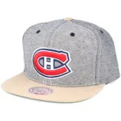 Mitchell&Ness - NHL Grå snapback Keps - Montreal Canadiens Denim Khaki Snapback @ Hatstore