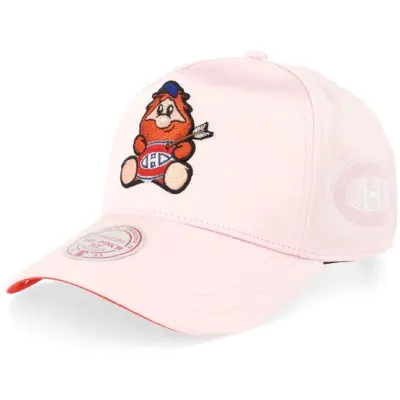 Mitchell&Ness - NHL Rosa adjustable Keps - Montreal Canadiens Hit By Love Satin Baby Pink A-Frame Adjustable @ Hatstore