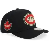 Mitchell&Ness - NHL Svart adjustable Keps - Hatstore Exclusive x Montreal Canadiens Black Team Pro Crown Black A-Frame Adjustable @ Hatstore