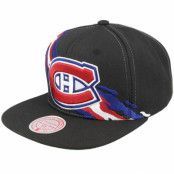 Mitchell&Ness - NHL Svart snapback Keps - Montreal Canadiens Vintage Paintbrush Black Snapback @ Hatstore