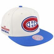 Mitchell&Ness - NHL Vit snapback Keps - Montreal Canadiens Vintage Off White/Blue Snapback @ Hatstore