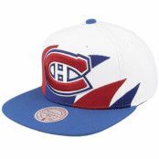 Mitchell&Ness - NHL Vit snapback Keps - Montreal Canadiens Vintage Sharktooth White/Blue Snapback @ Hatstore