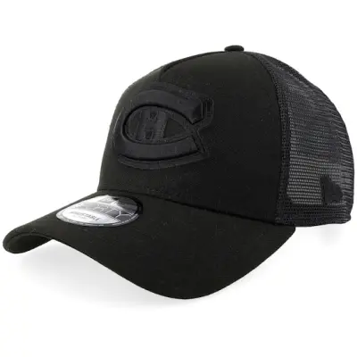New Era - NHL Svart trucker Keps - Hatstore Exclusive x Montreal Canadiens 9FORTY Black A-frame Trucker @ Hatstore