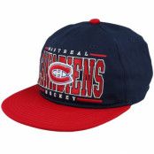 Outerstuff - NHL Blå snapback Keps - Kids Montreal Canadiens Logo Flatbrim Cap Navy/Red Snapback @ Hatstore