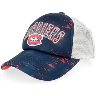 Outerstuff - NHL Blå trucker Keps - Kids Montreal Canadiens Top Player Navy/White A-frame Trucker @ Hatstore