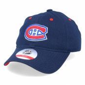 Outerstuff - NHL Blå unconstructed Keps - Kids Montreal Canadiens Team Slouch Navy Dad Cap @ Hatstore