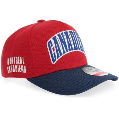 Outerstuff - NHL Röd adjustable Keps - Kids Montreal Canadiens Mvp Pro Pinch Red/Navy A-frame Adjustable @ Hatstore