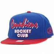 Reebok - NHL Blå snapback Keps - Script Montreal Canadiens Snapback @ Hatstore