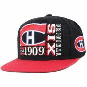 Reebok - NHL Svart snapback Keps - Montreal Canadiens Org 6 Snapback @ Hatstore