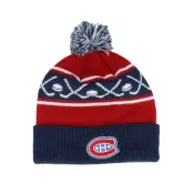 Outerstuff - NHL Röd pom Beanie - Montreal Canadiens Face-off Cuff Beanie Navy Pom @ Hatstore