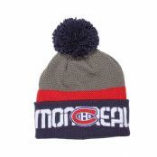 Reebok - NHL Svart pom Beanie - Montreal Canadiens Team Pom Knit @ Hatstore