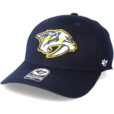 47 Brand - NHL Blå flexfit Keps - Nashville Predators Contender Navy Flexfit @ Hatstore
