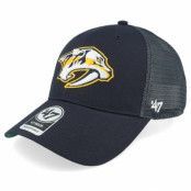 47 Brand - NHL Blå trucker Keps - Nashville Predators Branson Mvp Navy/Yellow Trucker @ Hatstore