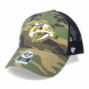 47 Brand - NHL Camo trucker Keps - Nashville Predators Camo Branson Mvp Green Camo/Black Trucker @ Hatstore