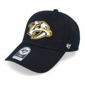 47 Brand - NHL Svart adjustable Keps - Nashville Predators Mvp Black/White Adjustable @ Hatstore