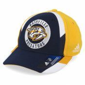 Adidas - NHL Blå flexfit Keps - Nashville Predators Echo Navy/Yellow Flexfit @ Hatstore