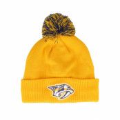 Adidas - NHL Gul pom Beanie - Nashville Predators NHL Cuff Beanie College Gold Pom @ Hatstore