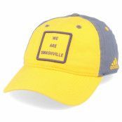 Adidas - NHL Gul unconstructed Keps - Nashville Predators Cotton Slouch Yellow/Grey Adjustable @ Hatstore