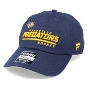 Fanatics - NHL Blå unconstructed Keps - Nashville Predators Authentic Pro Locker Room Dad Cap Navy Adjustable @ Hatstore