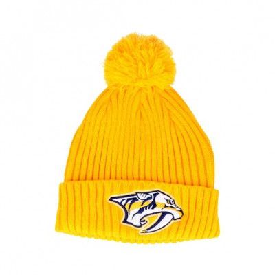 Fanatics - NHL Gul pom Beanie - Nashville Preditors Value Core Beanie Yellow Pom @ Hatstore