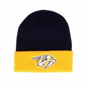 Mössa Nashville Predators Cuffed Black/Yellow Cuff - Adidas - Svart Uppvikt