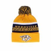 Mössa Nashville Predators Cuffed Knit Yellow/Black Pom - Adidas - Gul Tofs