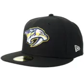 New Era - NHL Svart fitted Keps - Nashville Predators 59FIFTY Black Fitted @ Hatstore