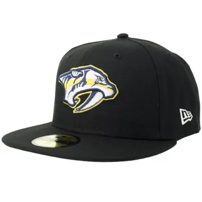 New Era - NHL Svart fitted Keps - Nashville Predators 59FIFTY Black Fitted @ Hatstore