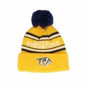 Outerstuff - NHL Gul pom Beanie - Nashville Predators Jacquard cuffed knit Yellow/Navy Pom @ Hatstore