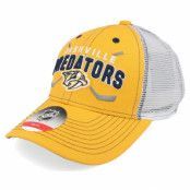 Outerstuff - NHL Gul trucker Keps - Kids Nashville Predators  Lockup Mesh Gold/White Trucker @ Hatstore