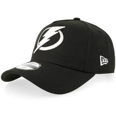 New Era - NHL Svart adjustable Keps - Kids Hatstore Exclusive x Tampa Bay Lightning 9FORTY Black A-frame Adjustable @ Hatstore