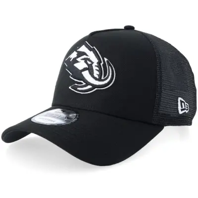 New Era - NHL Svart trucker Keps - Utah Mammoth 9FORTY Black/White A-frame Trucker @ Hatstore