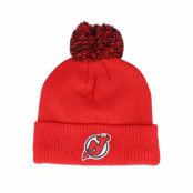 Adidas - NHL Röd cuff Beanie - New Jersey Devils NHL Cuff Beanie New Jersey Red Pom @ Hatstore