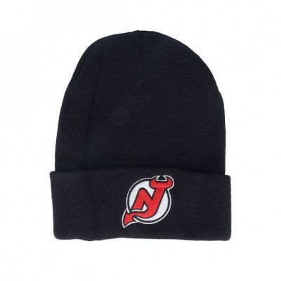 American Needle - NHL Svart cuff Beanie - New Jersey Devils Knit NHL Black Cuff @ Hatstore