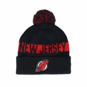 Fanatics - NHL Svart pom Beanie - New Jersey Devils Beanie Black/Red Pom @ Hatstore