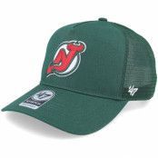 47 Brand - NHL Grön trucker Keps - New Jersey Devils NHL New Mesh Hitch Dark Green Trucker @ Hatstore