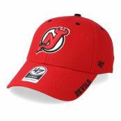 47 Brand - NHL Röd adjustable Keps - New Jersey Devils Defrost 47 Mvp Black Red/Black Adjustable @ Hatstore