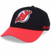 Adidas - NHL Svart flexfit Keps - New Jersey Devils Coach Black/Red Flexfit @ Hatstore