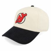 American Needle - NHL Vit adjustable Keps - New Jersey Devils Burnett Cream/Black Adjustable @ Hatstore