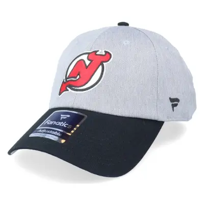 Fanatics - NHL Grå unconstructed Keps - New Jersey Devils Grey Marl Unstructured Sports Grey/Black Dad Cap @ Hatstore