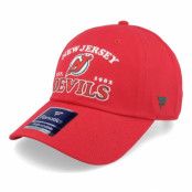 Fanatics - NHL Röd unconstructed Keps - New Jersey Devils Unstructured Red Dad Cap @ Hatstore