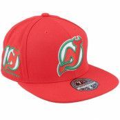 Mitchell&Ness - NBA Röd snapback Keps - New Jersey Devils Vintage Fitted Red Snapback @ Hatstore