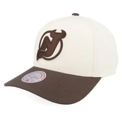Mitchell&Ness - NHL Beige adjustable Keps - Hatstore Exclusive x New Jersey Devils Fashion 2t Pro Cream/Brown A-Frame Adjustable @ Hatstore