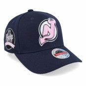 Mitchell&Ness - NHL Blå adjustable Keps - Hatstore Exclusive x New Jersey Devils 20th Anniversary Patch Navy/Pink Adjustable @ Hatstore