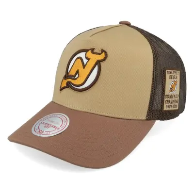 Mitchell&Ness - NHL Brun trucker Keps - Hatstore Exclusive x New Jersey Devils Howdy Brown Trucker @ Hatstore