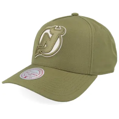 Mitchell&Ness - NHL Grön adjustable Keps - New Jersey Devils Fashion Pro Olive A-Frame Adjustable @ Hatstore