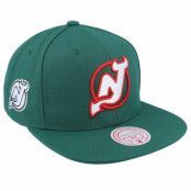 Mitchell&Ness - NHL Grön snapback Keps - New Jersey Devils Alternate Flip Green Snapback @ Hatstore