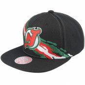 Mitchell&Ness - NHL Svart Keps - New Jersey Devils Vintage Paintbrush Black Snapback @ Hatstore